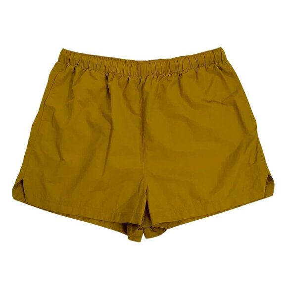 DSG Women's High Waisted Nylon Shorts XL in Mustard Yellow NWT - Picture 1 of 7